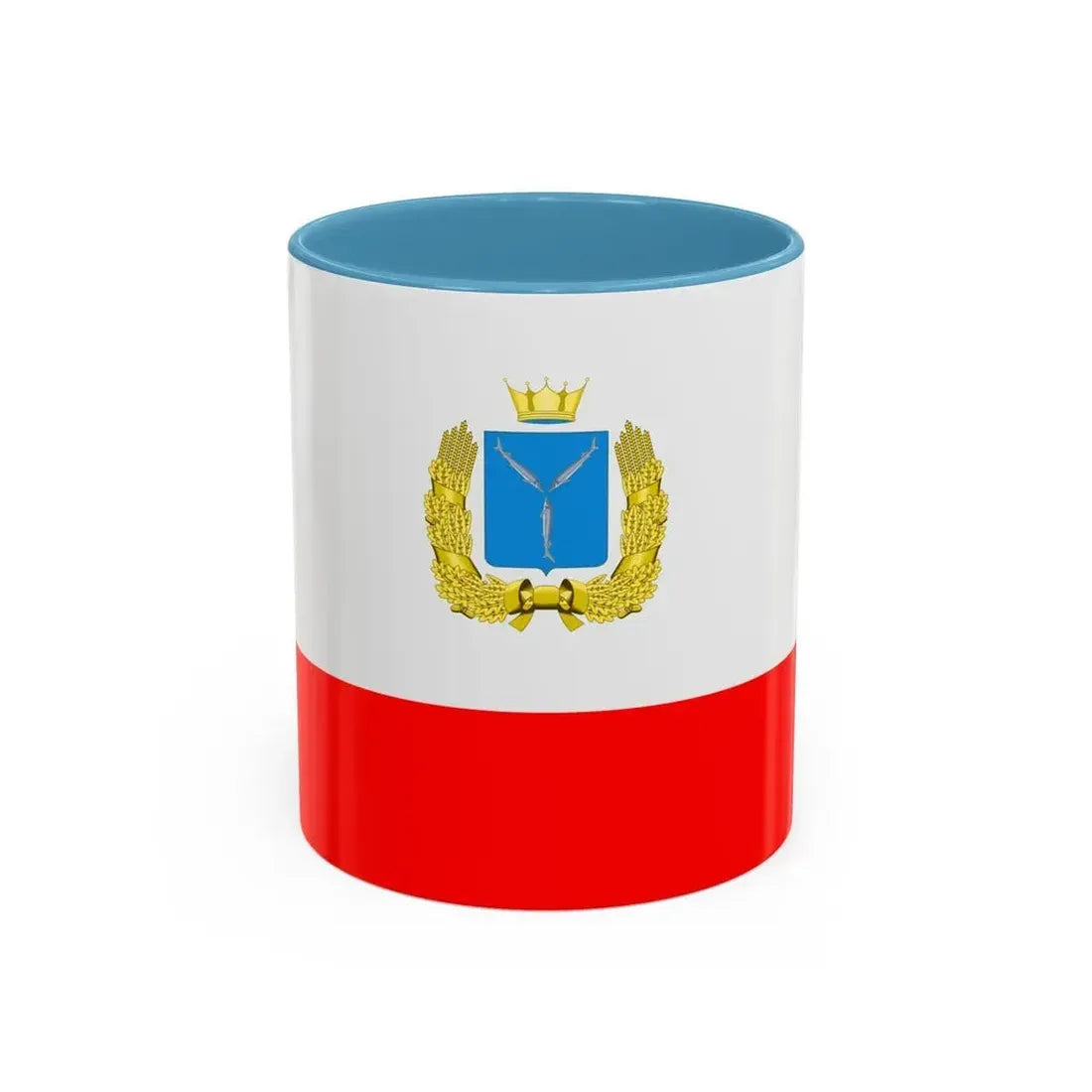 Flag of Saratov Oblast Russia - Accent Coffee Mug 11oz Light Blue - Go Mug Yourself