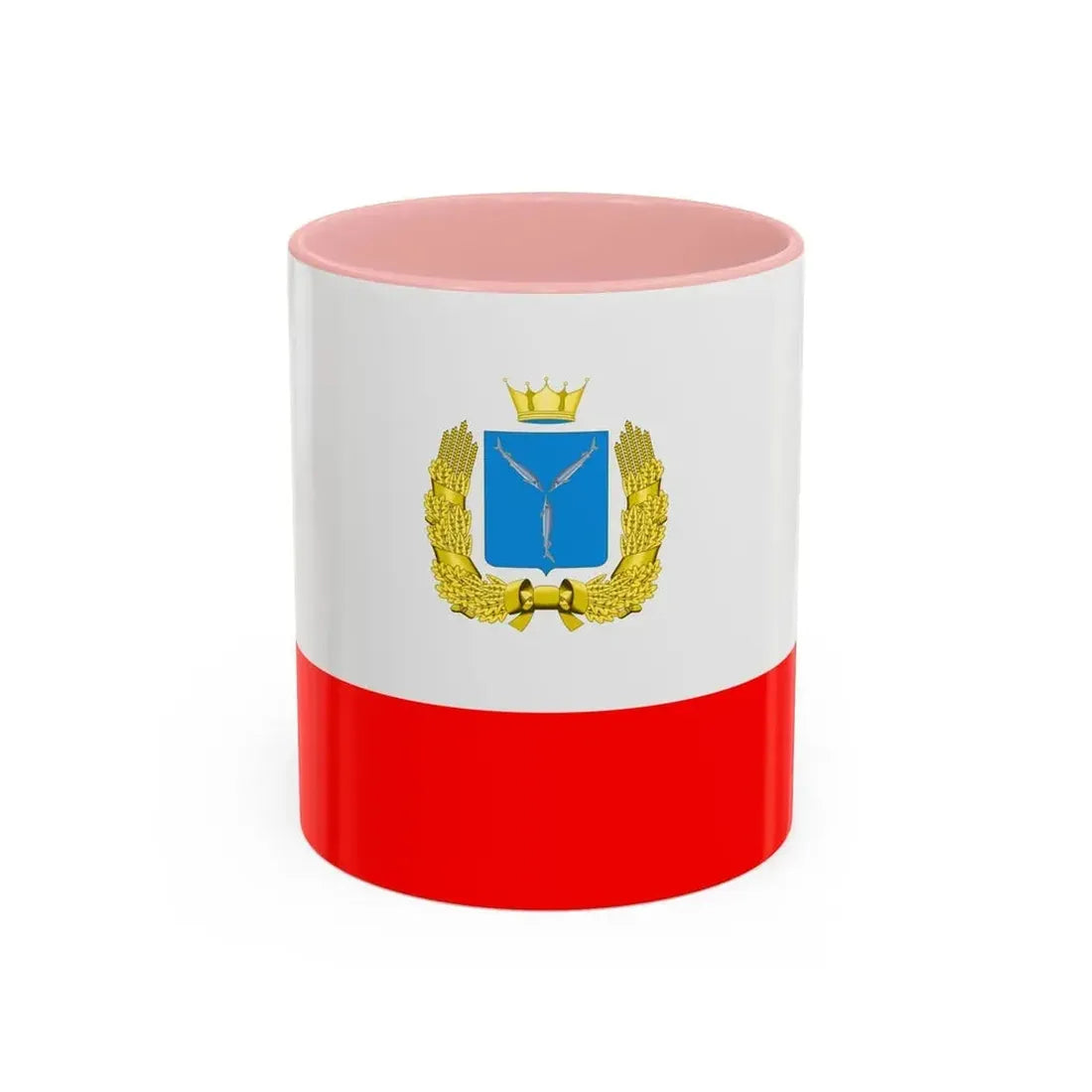 Flag of Saratov Oblast Russia - Accent Coffee Mug 11oz Pink - Go Mug Yourself