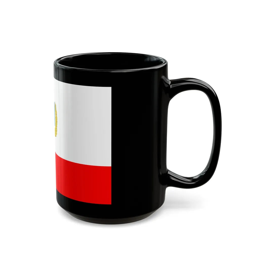 Flag of Saratov Oblast Russia - Black Coffee Mug-Go Mug Yourself