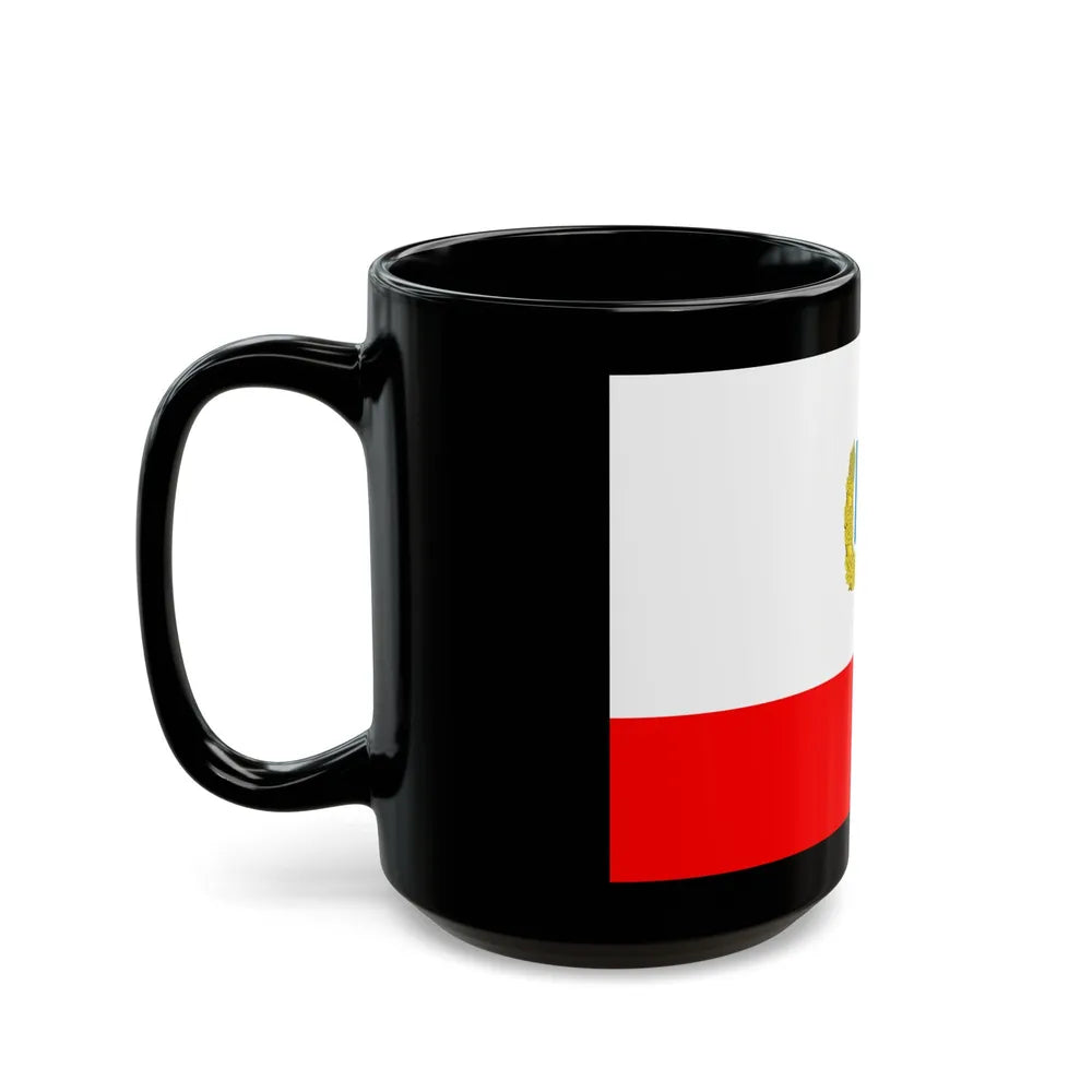 Flag of Saratov Oblast Russia - Black Coffee Mug-Go Mug Yourself