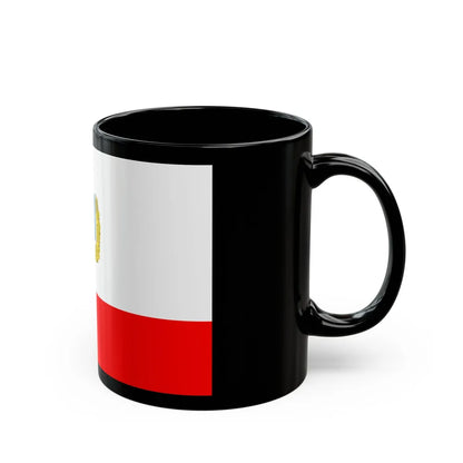 Flag of Saratov Oblast Russia - Black Coffee Mug-Go Mug Yourself