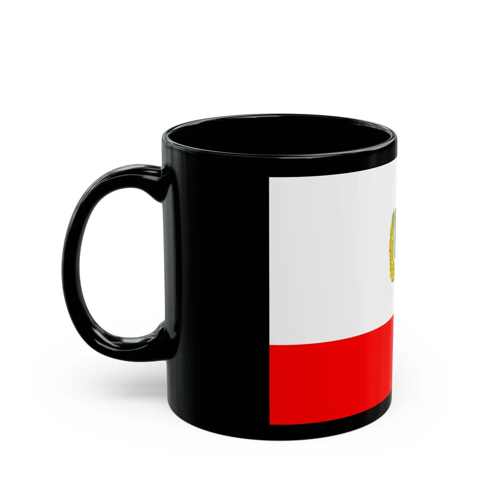 Flag of Saratov Oblast Russia - Black Coffee Mug-Go Mug Yourself