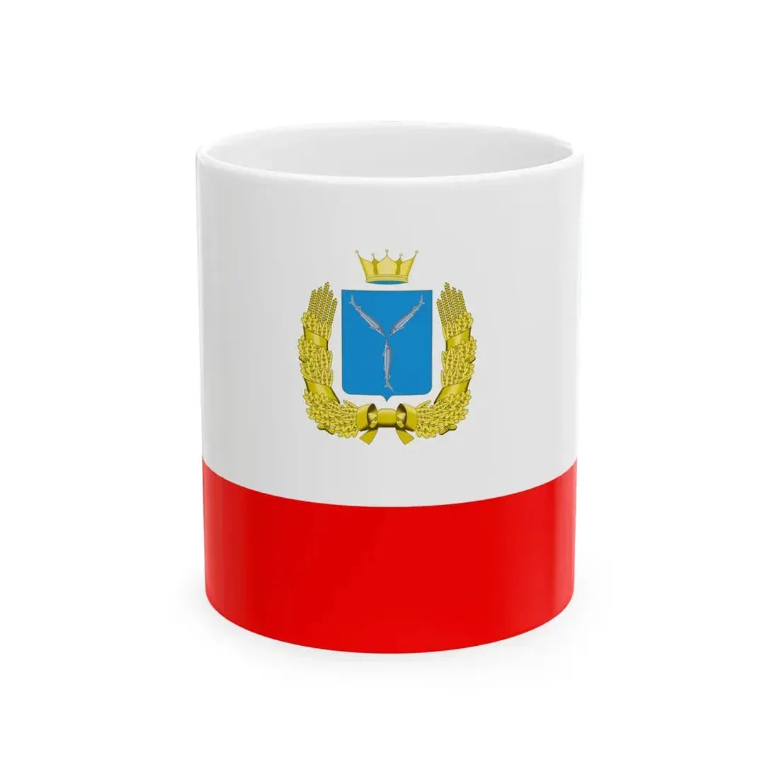 Flag of Saratov Oblast (Russia) White Coffee Mug 11oz - Go Mug Yourself