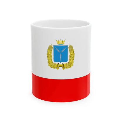 Flag of Saratov Oblast (Russia) White Coffee Mug 11oz - Go Mug Yourself
