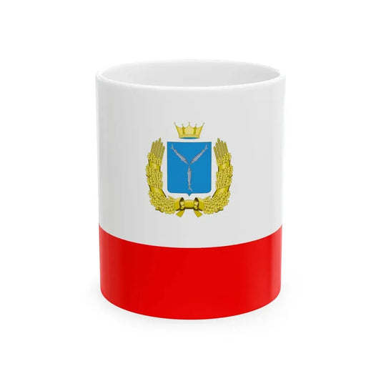 Flag of Saratov Oblast (Russia) White Coffee Mug 11oz - Go Mug Yourself