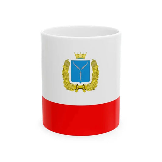 Flag of Saratov Oblast Russia - White Coffee Mug 11oz - Go Mug Yourself