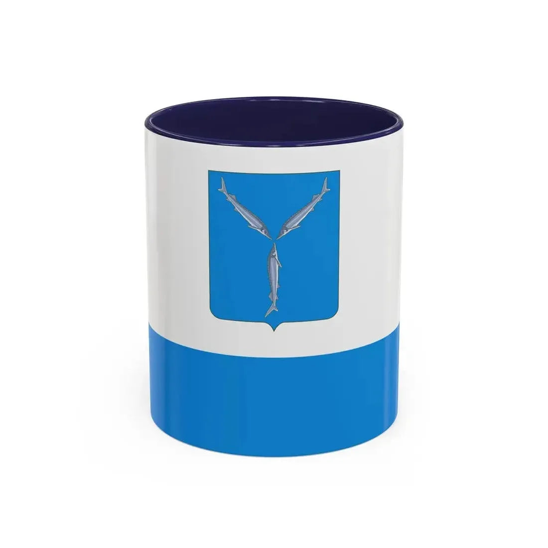Flag of Saratov Russia - Accent Coffee Mug 11oz Navy - Go Mug Yourself