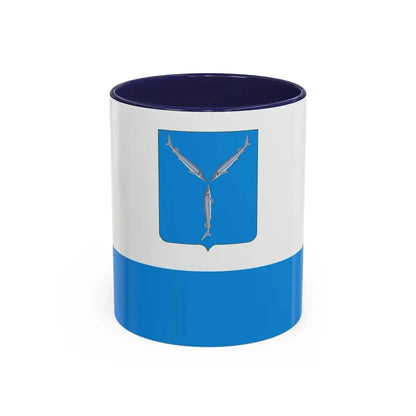 Flag of Saratov Russia - Accent Coffee Mug 11oz Navy - Go Mug Yourself