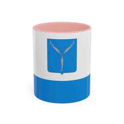 Flag of Saratov Russia - Accent Coffee Mug 11oz Pink - Go Mug Yourself