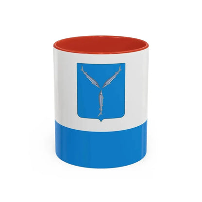 Flag of Saratov Russia - Accent Coffee Mug 11oz Red - Go Mug Yourself
