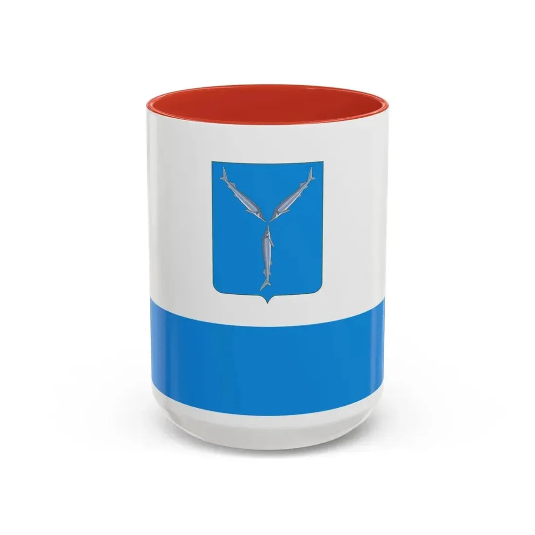 Flag of Saratov Russia - Accent Coffee Mug 15oz Red - Go Mug Yourself