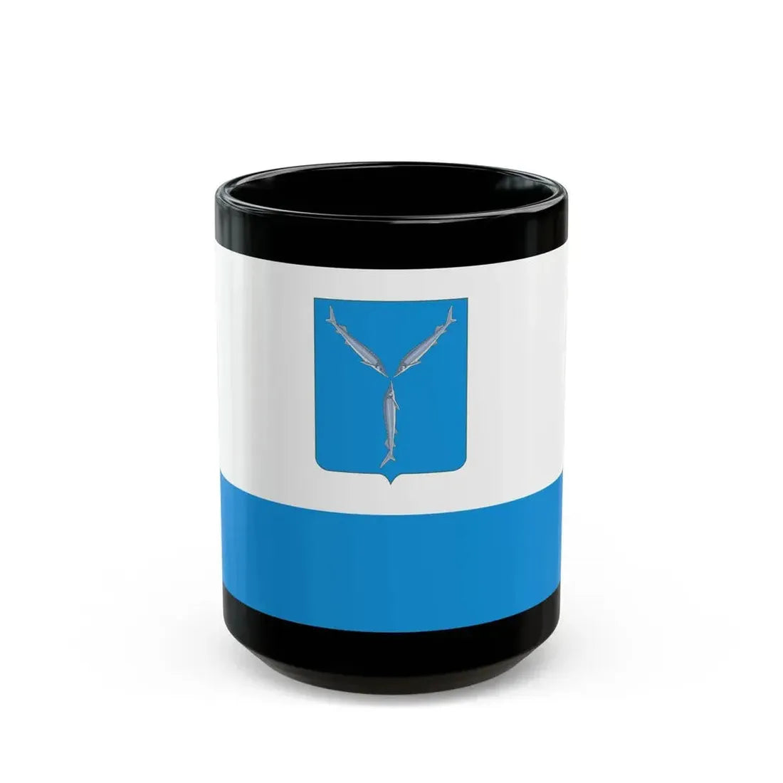 Flag of Saratov Russia - Black Coffee Mug 15oz - Go Mug Yourself