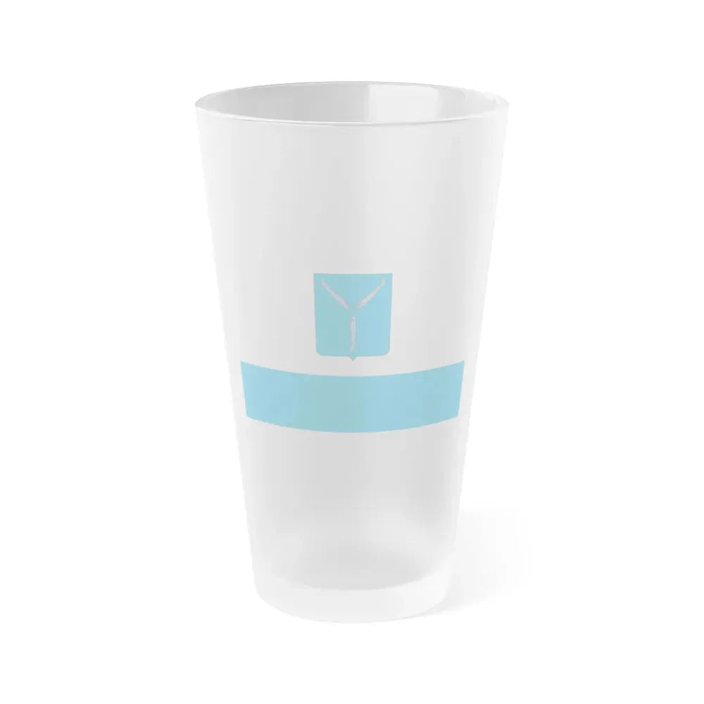 Flag of Saratov Russia - Frosted Pint Glass 16oz 16oz Frosted - Go Mug Yourself