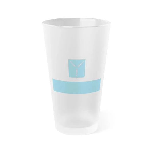Flag of Saratov Russia - Frosted Pint Glass 16oz 16oz Frosted - Go Mug Yourself