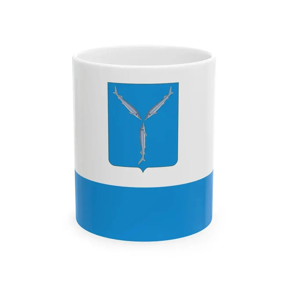 Flag of Saratov Russia - White Coffee Mug 11oz - Go Mug Yourself
