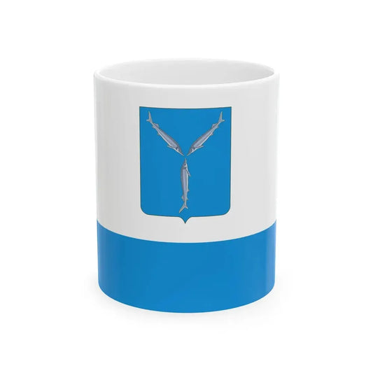 Flag of Saratov Russia - White Coffee Mug 11oz - Go Mug Yourself