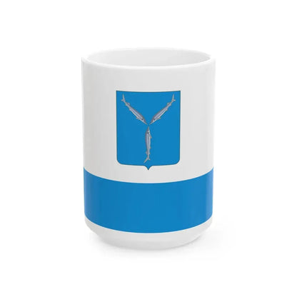 Flag of Saratov Russia - White Coffee Mug 15oz - Go Mug Yourself