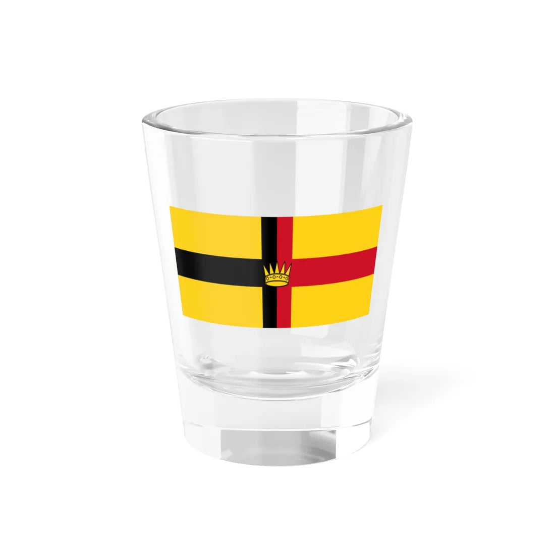 Flag of Sarawak 1870-1946 19631973 (Malaysia) Shot Glass 1.5oz 1.5oz - Go Mug Yourself