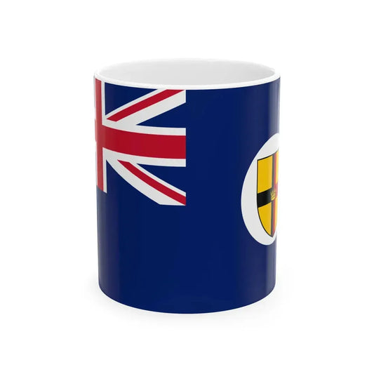 Flag of Sarawak 1947-1963 (Malaysia) White Coffee Mug 11oz - Go Mug Yourself