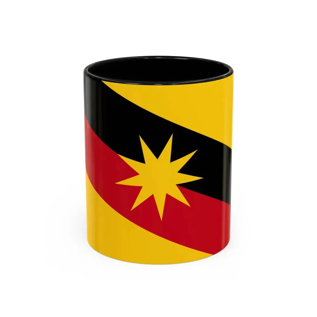 Flag of Sarawak Malaysia - Accent Coffee Mug 11oz Black - Go Mug Yourself