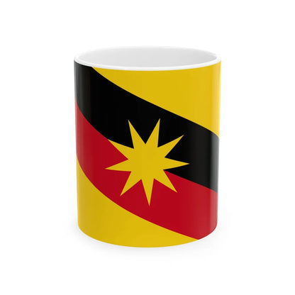 Flag of Sarawak Malaysia - White Coffee Mug-11oz-Go Mug Yourself