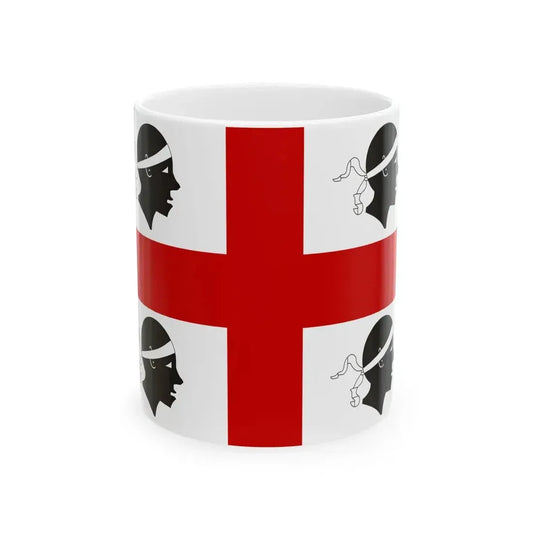 Flag of Sardinia alternate (Italy) White Coffee Mug 11oz - Go Mug Yourself