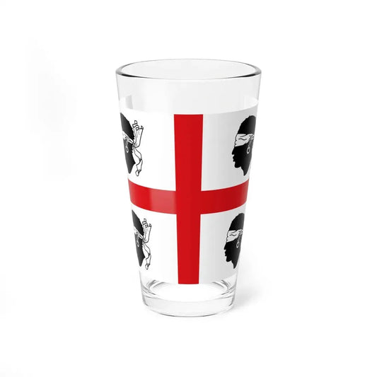 Flag of Sardinia Italy 1950-1999 (Italy) Pint Glass 16oz 16oz - Go Mug Yourself