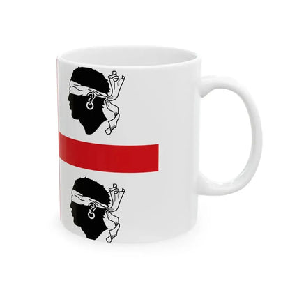 Flag of Sardinia Italy 1950-1999 (Italy) White Coffee Mug - Go Mug Yourself