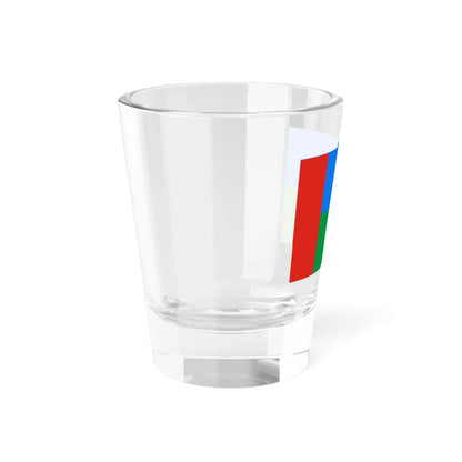 Flag of Sargatsky District 2010 (Russia) Shot Glass 1.5oz - Go Mug Yourself