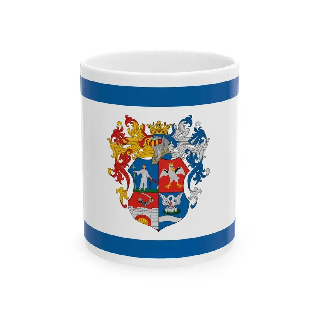 Flag of Sarkad (Hungary) White Coffee Mug 11oz - Go Mug Yourself