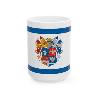 Flag of Sarkad (Hungary) White Coffee Mug 15oz - Go Mug Yourself
