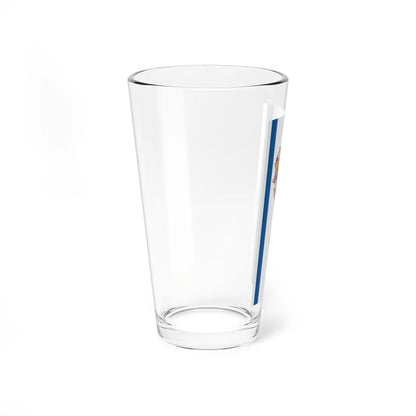 Flag of Sarkad vertical (Hungary) Pint Glass 16oz - Go Mug Yourself