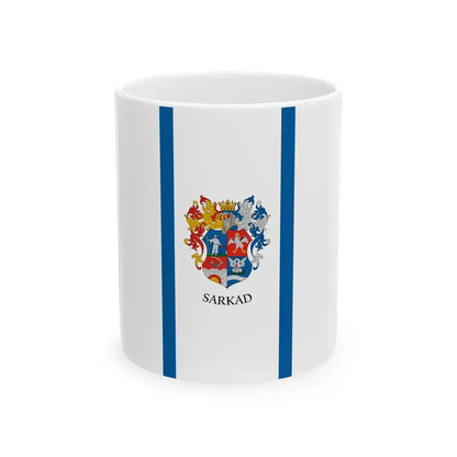 Flag of Sarkad vertical variant (Hungary) White Coffee Mug 11oz - Go Mug Yourself