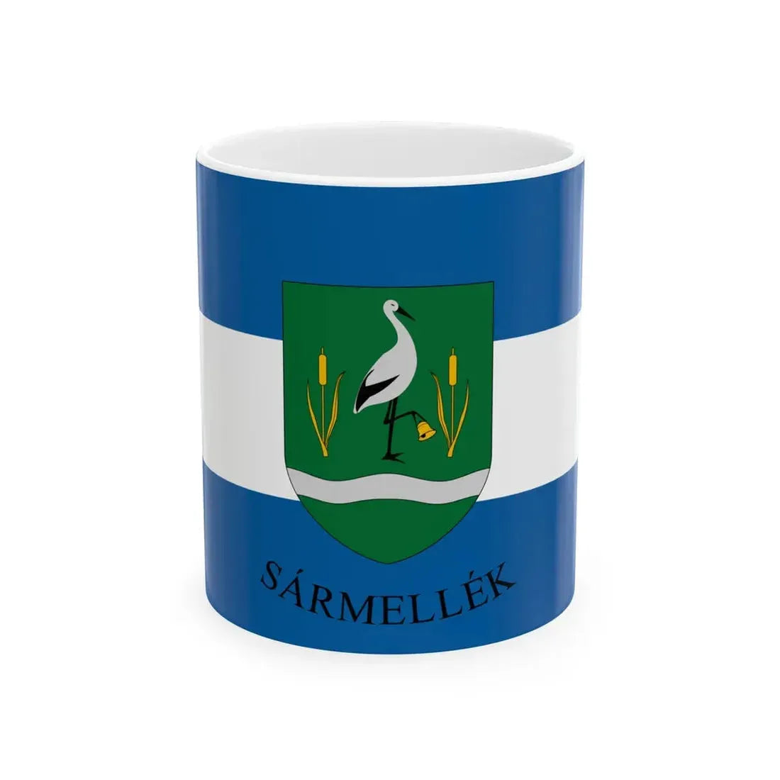 Flag of Sarmellek (Hungary) White Coffee Mug 11oz - Go Mug Yourself