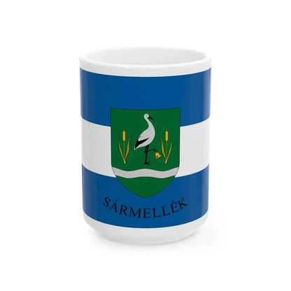 Flag of Sarmellek (Hungary) White Coffee Mug 15oz - Go Mug Yourself