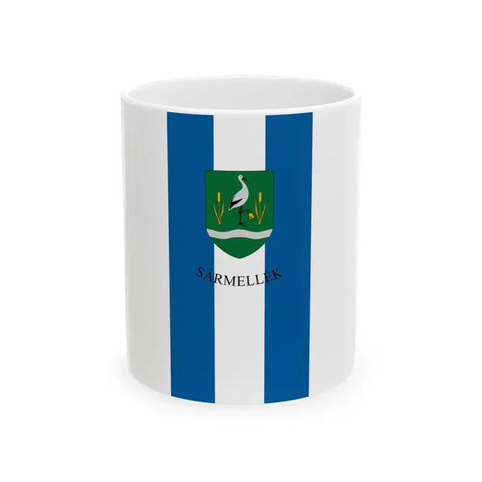 Flag of Sarmellek vertical (Hungary) White Coffee Mug 11oz - Go Mug Yourself