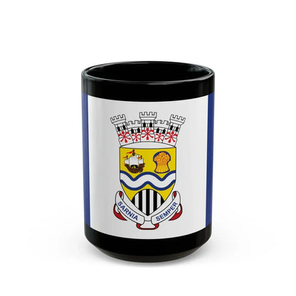 Flag of Sarnia Ontario Canada - Black Coffee Mug 15oz - Go Mug Yourself