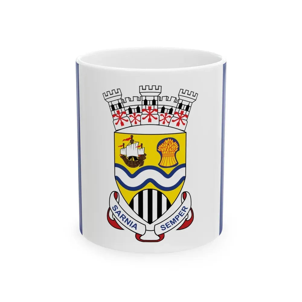 Flag of Sarnia Ontario Canada - White Coffee Mug 11oz - Go Mug Yourself