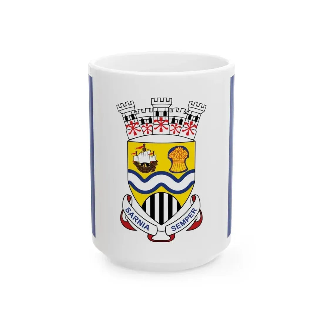 Flag of Sarnia Ontario Canada - White Coffee Mug - Go Mug Yourself