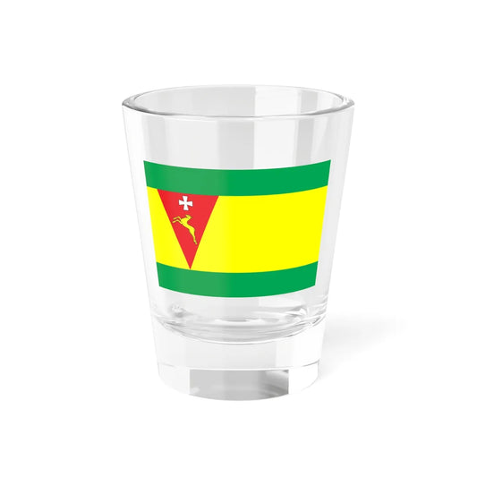 Flag of Sarny Raion (Ukraine) Shot Glass 1.5oz 1.5oz - Go Mug Yourself