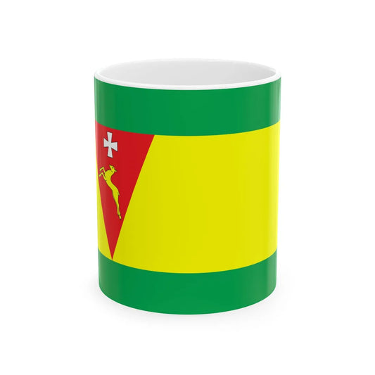 Flag of Sarny Raion (Ukraine) White Coffee Mug 11oz - Go Mug Yourself