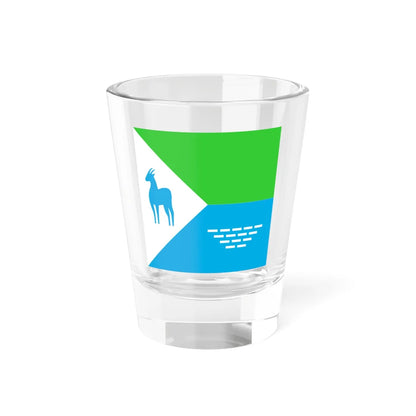 Flag of Sarny (Ukraine) Shot Glass 1.5oz 1.5oz - Go Mug Yourself