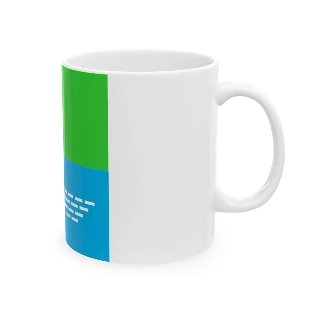 Flag of Sarny (Ukraine) White Coffee Mug - Go Mug Yourself