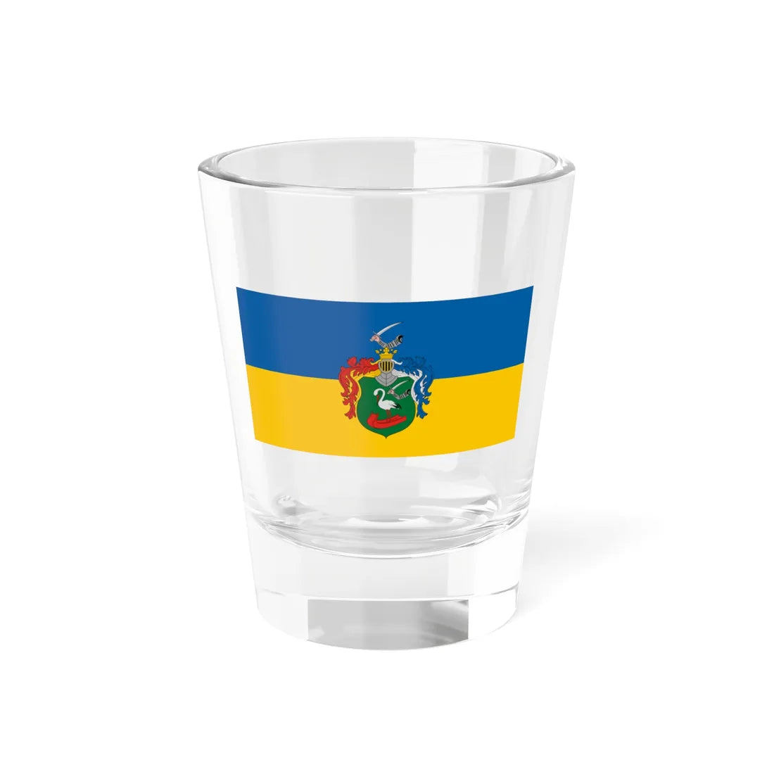 Flag of Sarosd (Hungary) Shot Glass 1.5oz 1.5oz - Go Mug Yourself