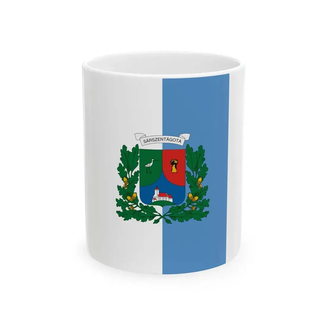 Flag of Sarszentagota (Hungary) White Coffee Mug 11oz - Go Mug Yourself