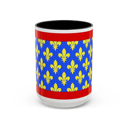 Flag of Sarthe France 2 - Accent Coffee Mug 15oz Black - Go Mug Yourself