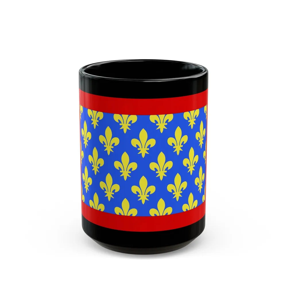 Flag of Sarthe France 2 - Black Coffee Mug-15oz-Go Mug Yourself