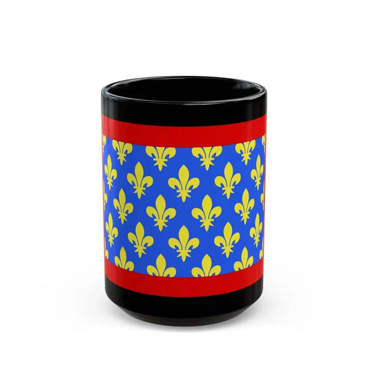 Flag of Sarthe France 2 - Black Coffee Mug 15oz - Go Mug Yourself