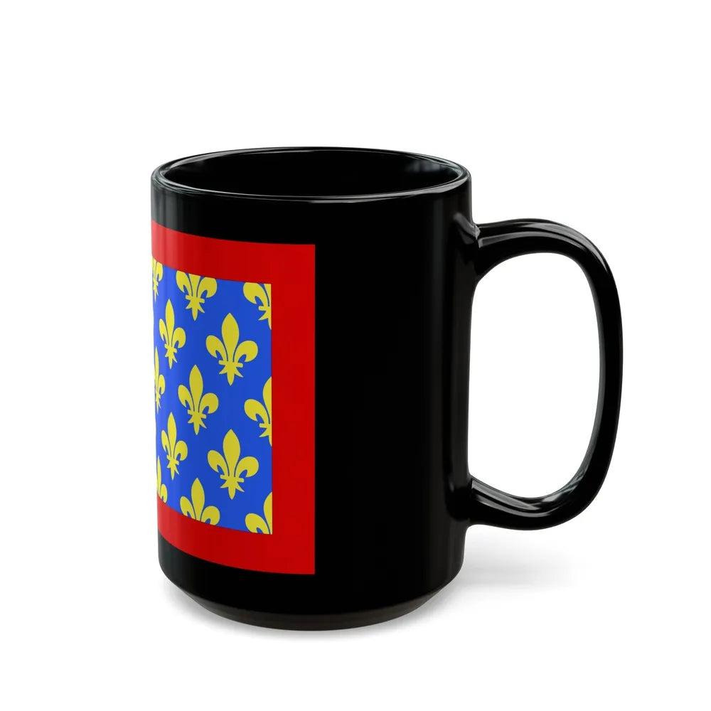 Flag of Sarthe France 2 - Black Coffee Mug-Go Mug Yourself