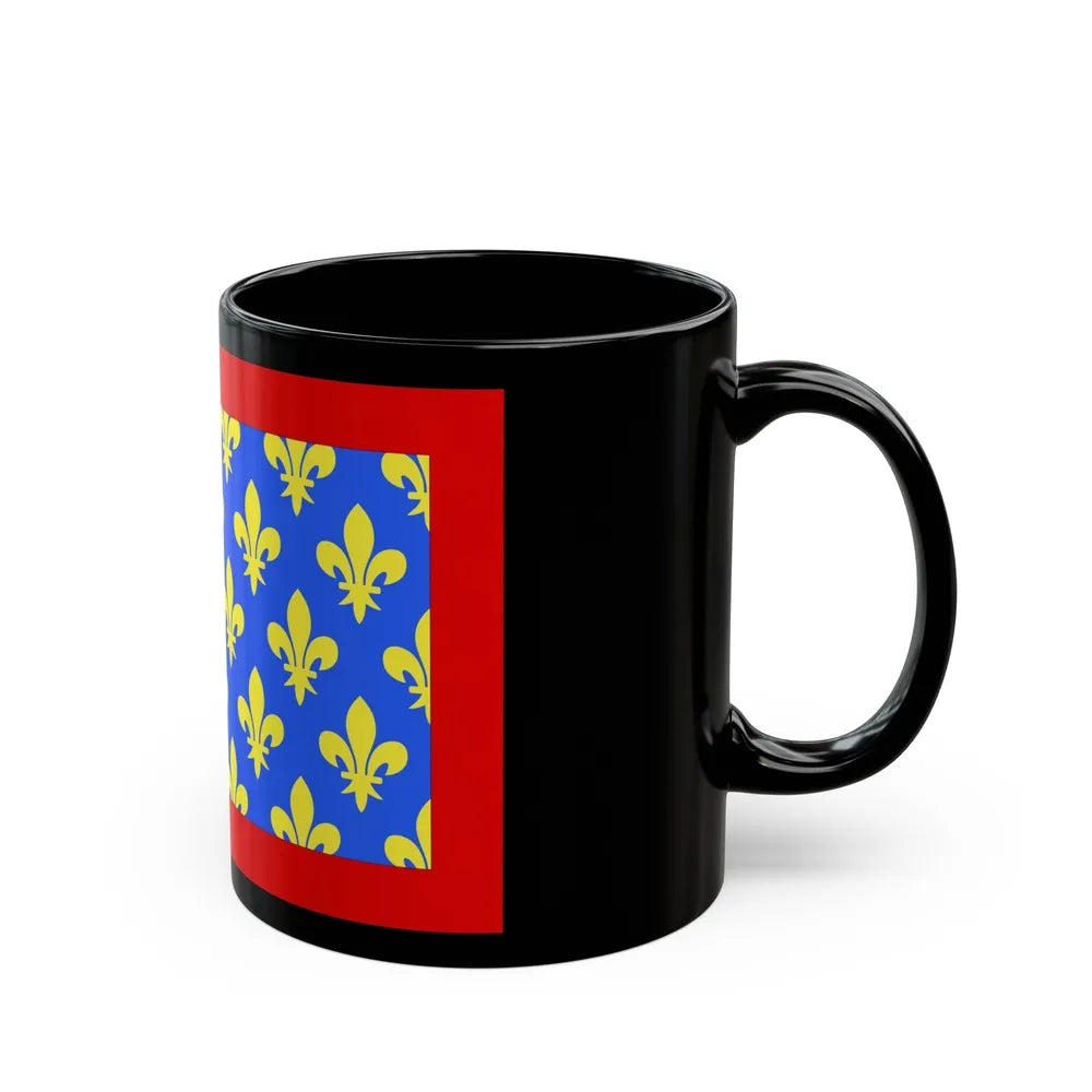 Flag of Sarthe France 2 - Black Coffee Mug-Go Mug Yourself